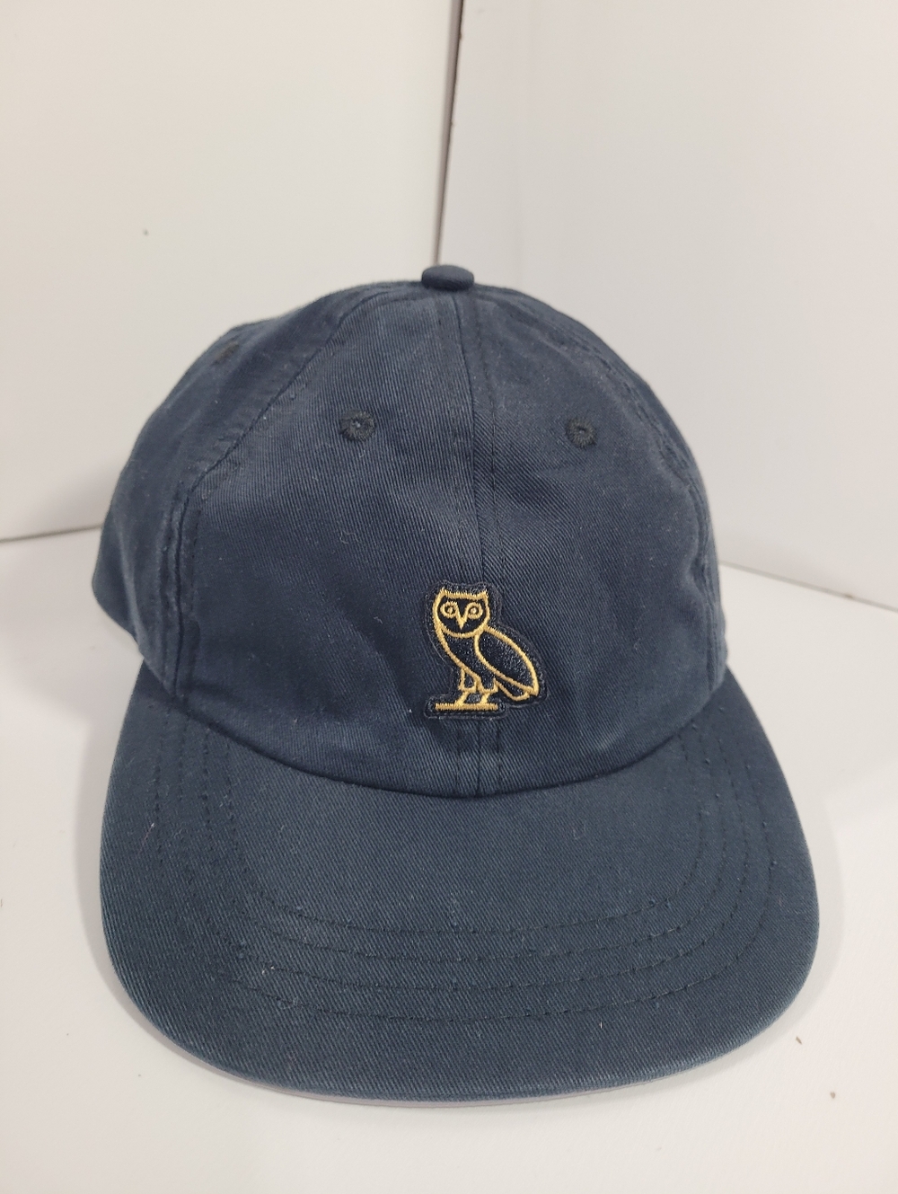Drake OVO Octobers Very Own Classic Gold Owl Logo Sportcap Black Adjustable Hat